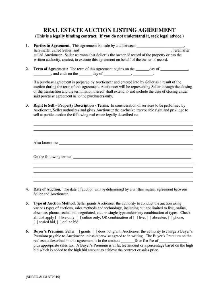 can you get out of an auction contract Preview on Page 1