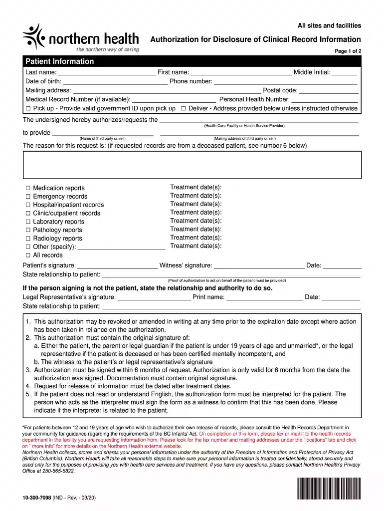 PATIENT AUTHORIZATION FOR RELEASE OF PROTECTED HEALTH This ... Preview on Page 1