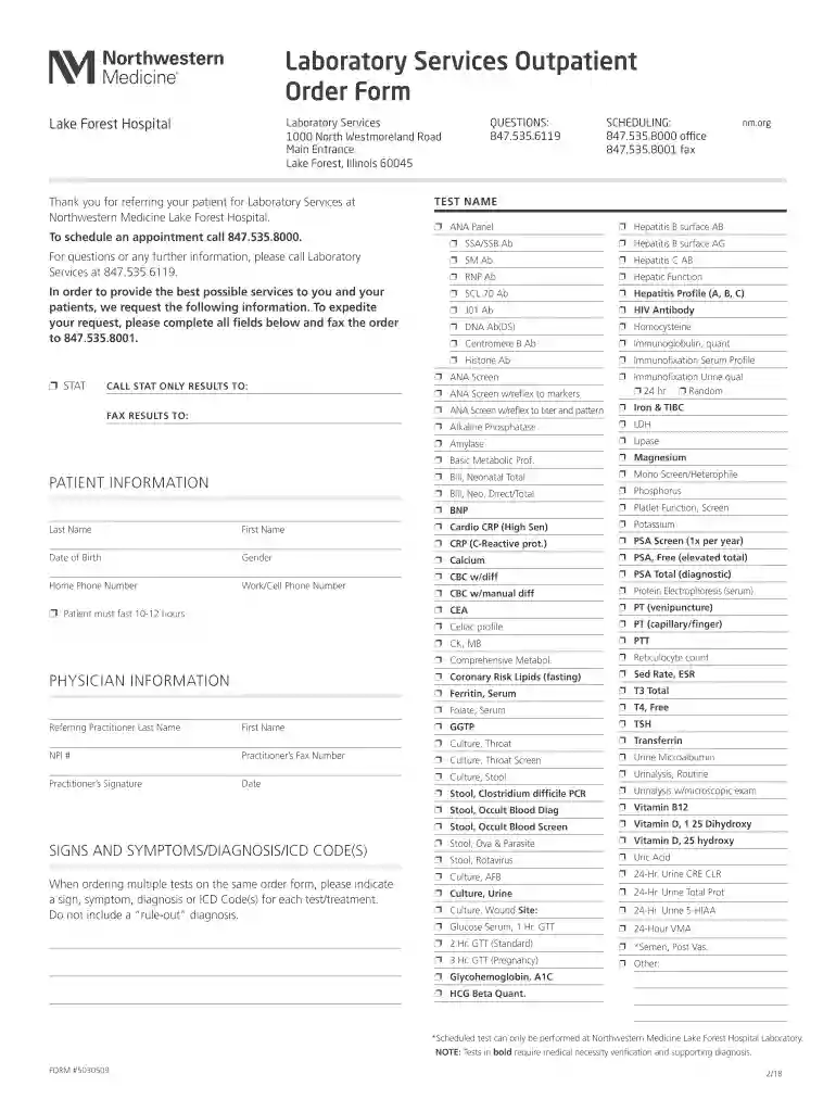 lake forest hospital outpatient Preview on Page 1
