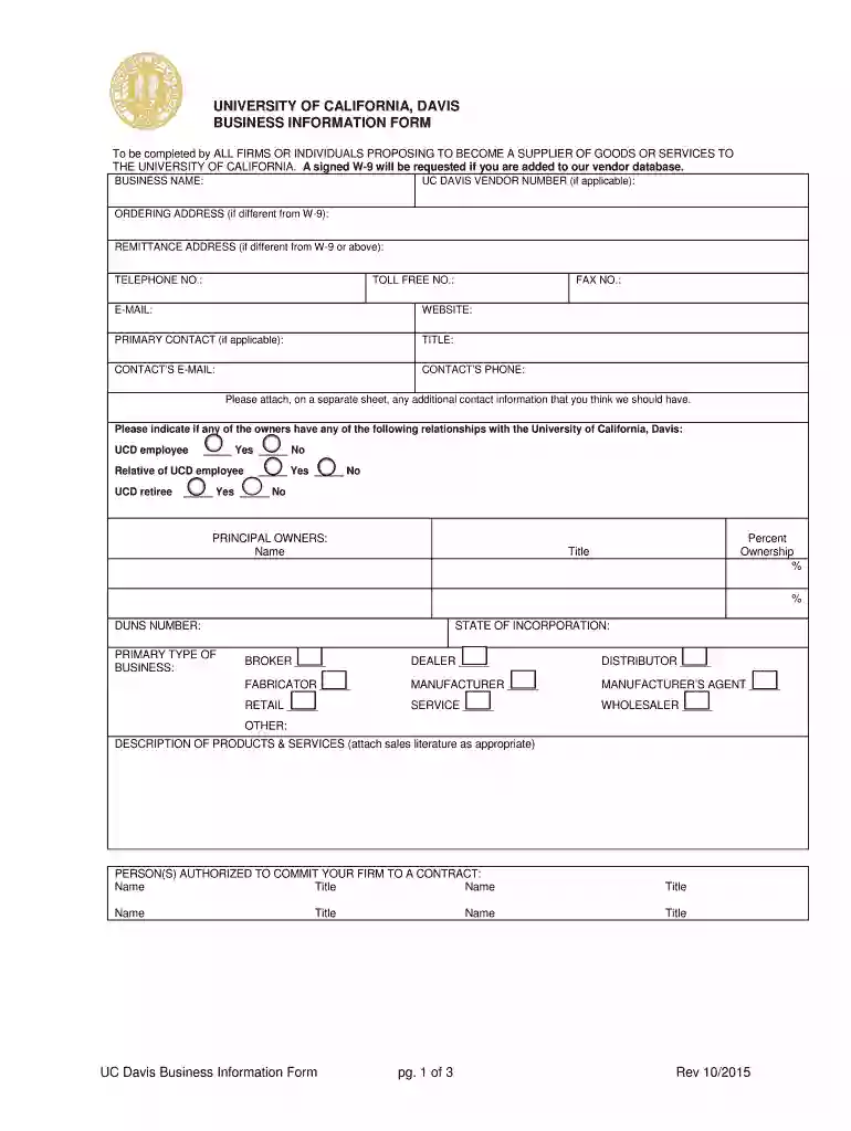 SUPPLIER OF GOODS OR SERVICES ONLY To be completed by ALL FIRMS OR INDIVIDUALS PROPOSING TO DO BUSIN Preview on Page 1