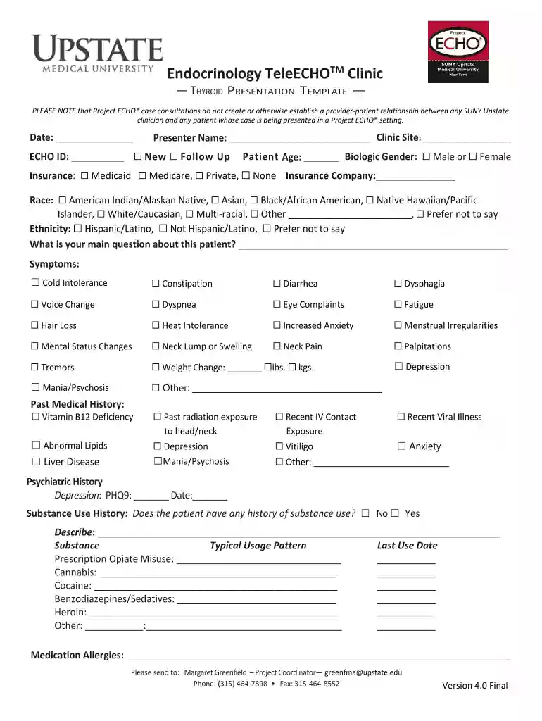 THYROID PRESENTATION TEMPLATE Preview on Page 1