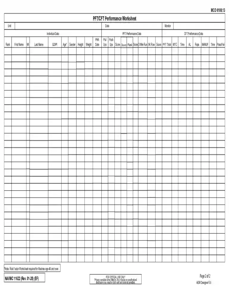physical fitness worksheet Preview on Page 1