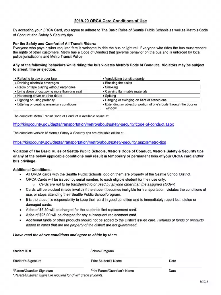 How to print transaction history Orca Card - Student Preview on Page 1