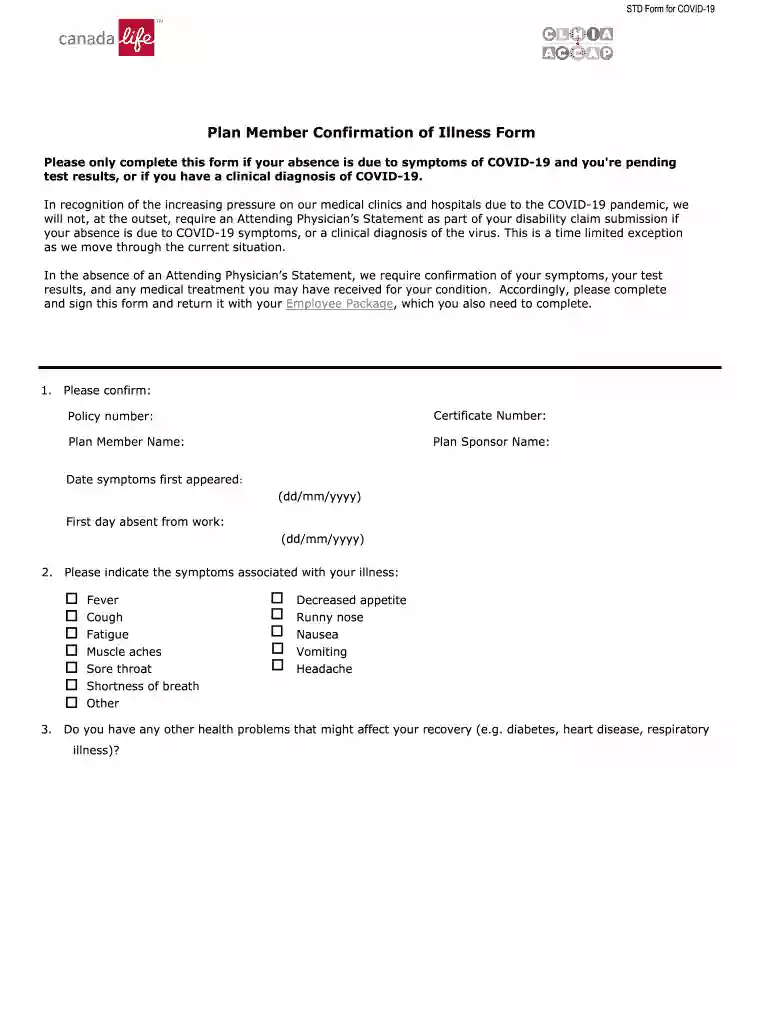 canada life confirmation Preview on Page 1