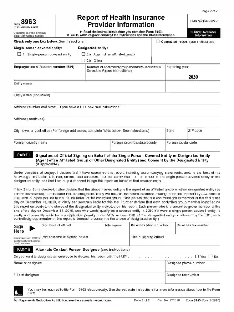 form 8963 Preview on Page 1