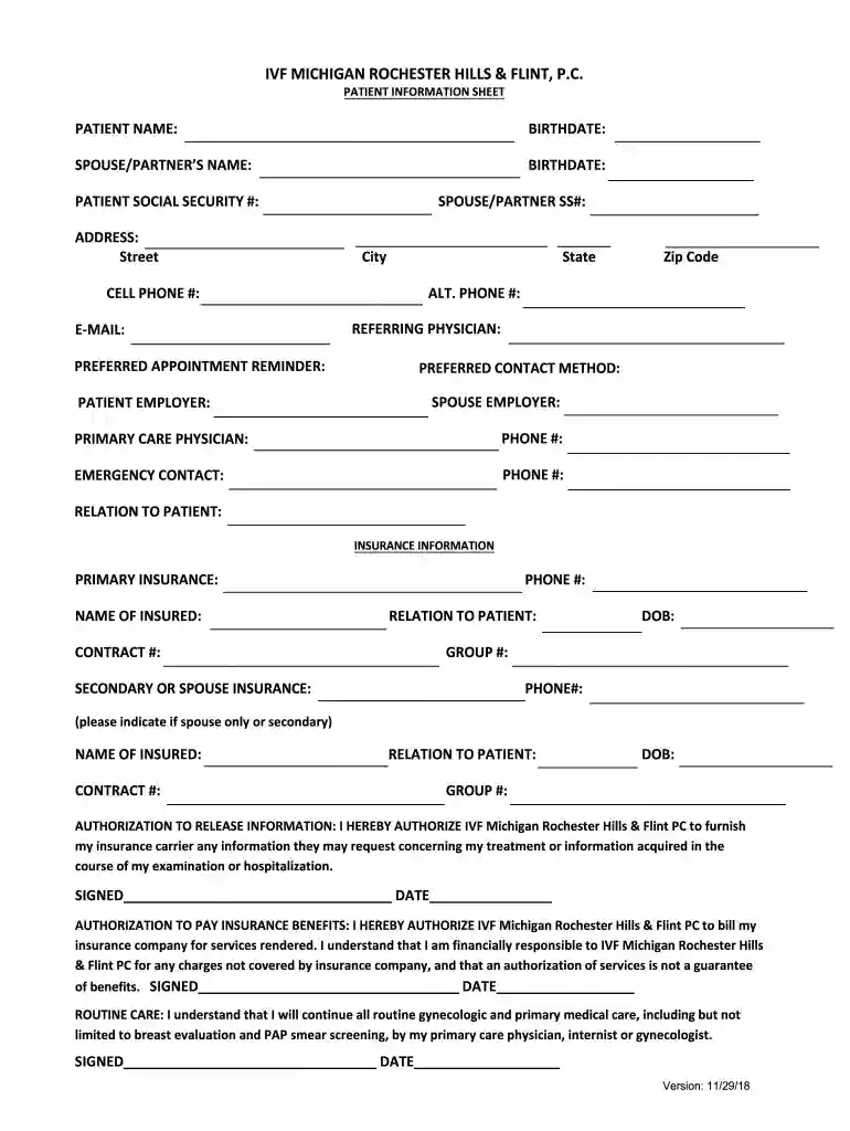 To facilitate your first visit we ask that you kindly forward to our office any relevant clinical re Preview on Page 1