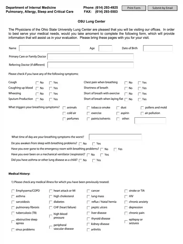 Pulmonary, Critical Care and Sleep MedicineOhio State Preview on Page 1