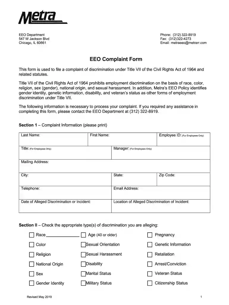 illinois eeo form Preview on Page 1