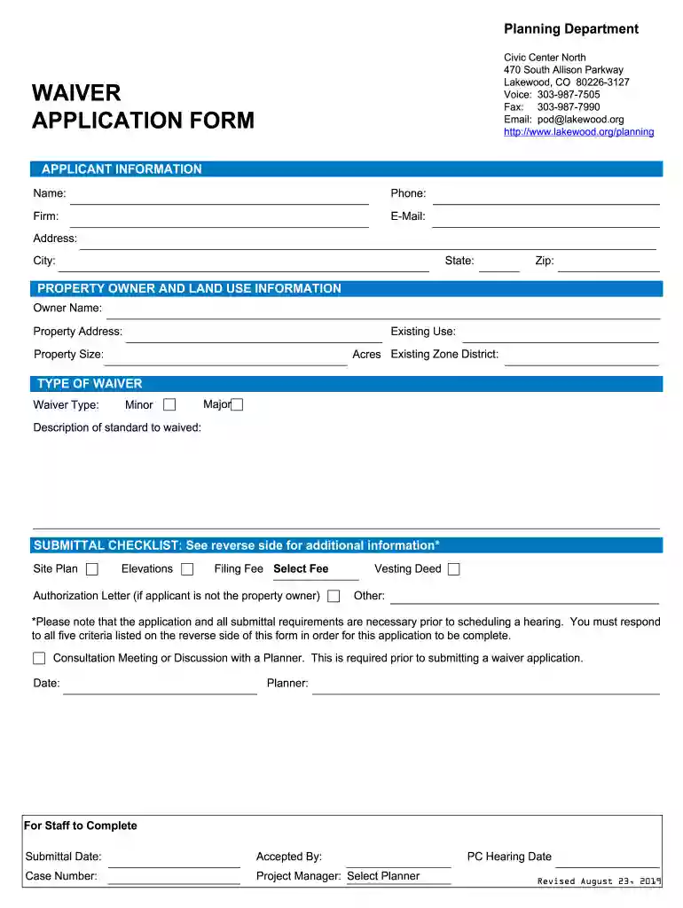 Fillable Online lakewood City of Lakewood Comprehensive Preview on Page 1