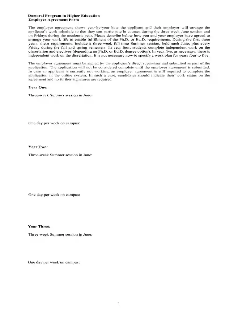 Individual Employment Agreement between an Employer and an Preview on Page 1