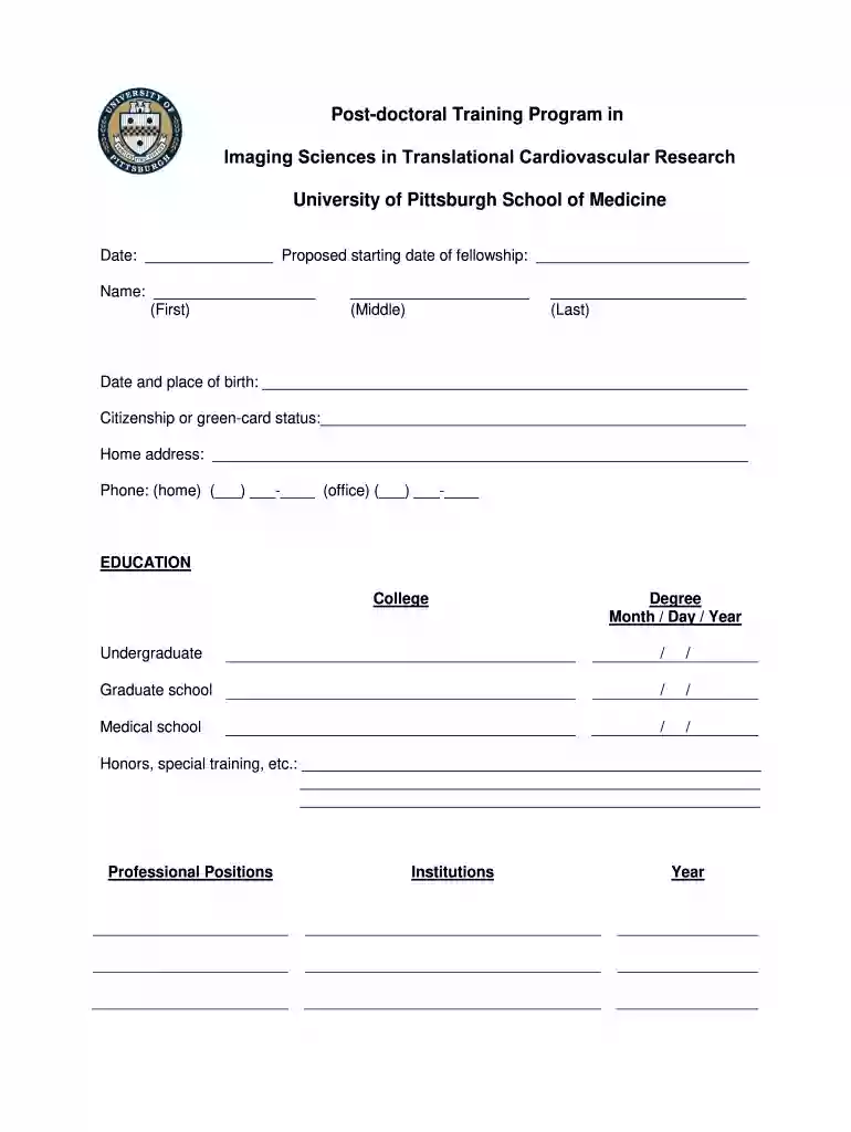 Cardiovascular Fellowship Training Program - Department of Preview on Page 1