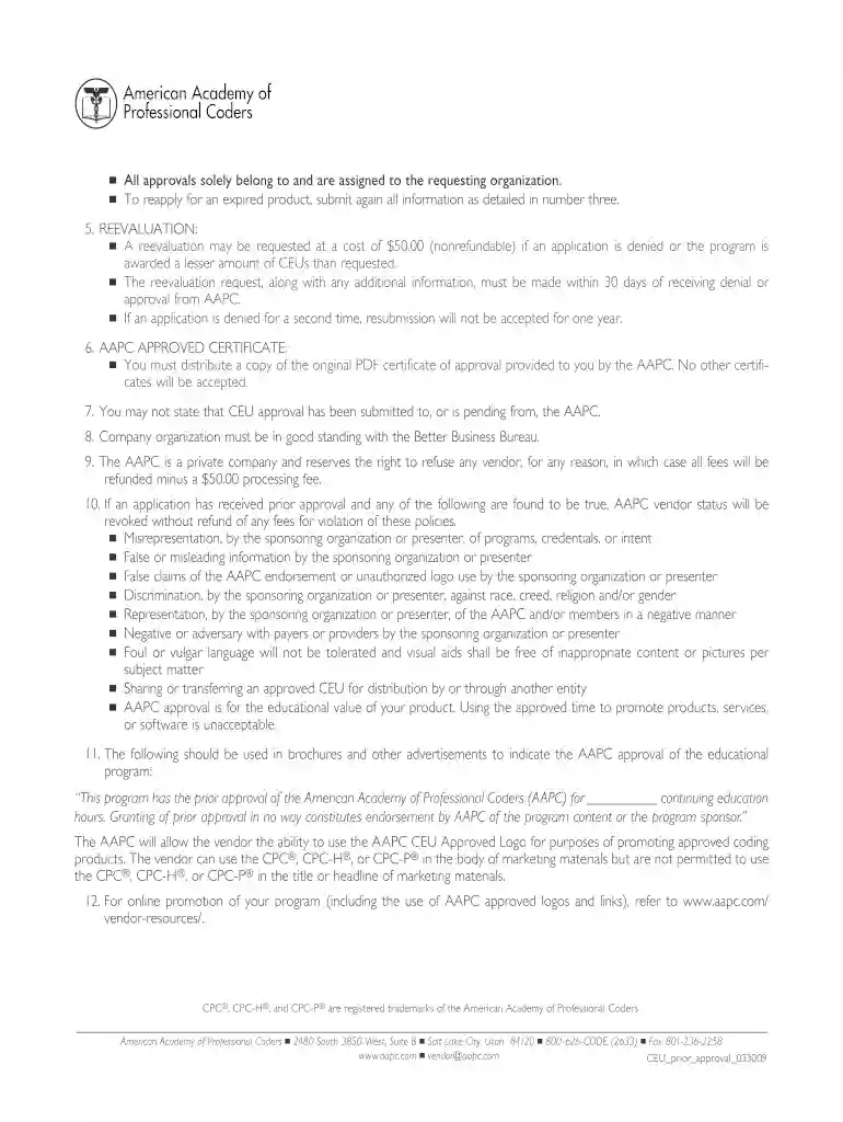 aapc application Preview on Page 1
