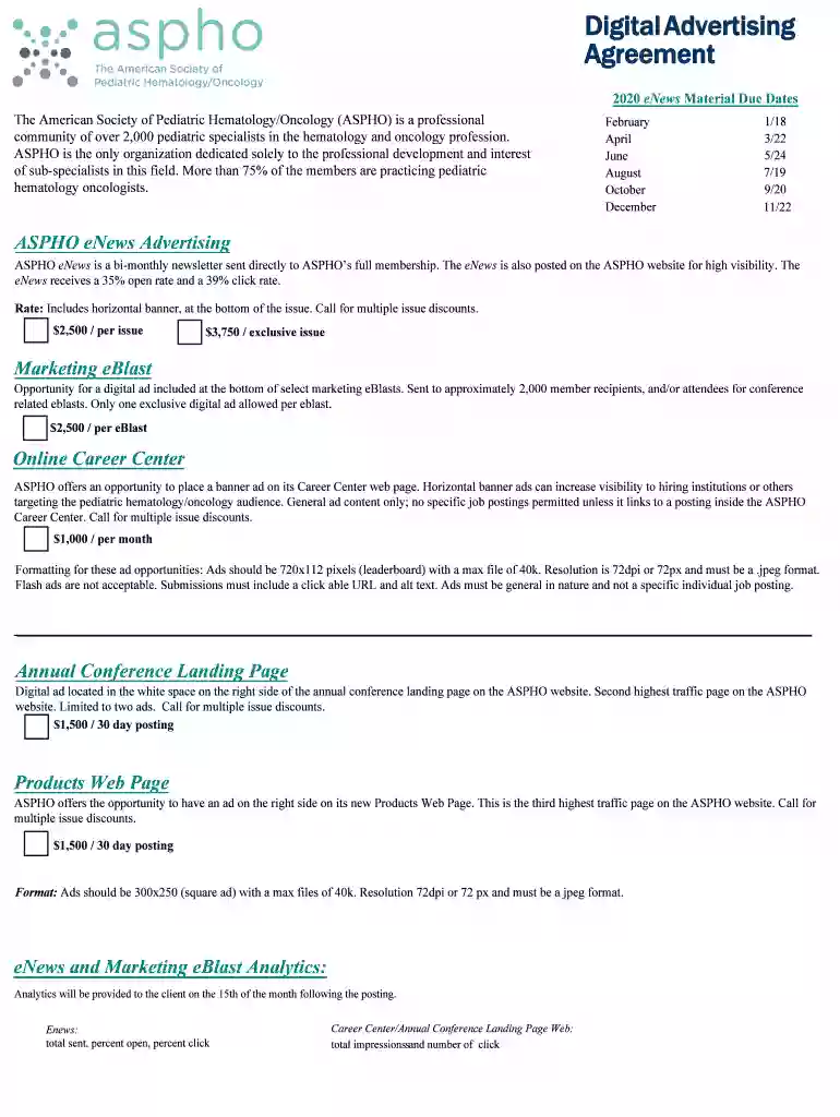 Contact Us - American Society of Pediatric Hematology Oncology Preview on Page 1