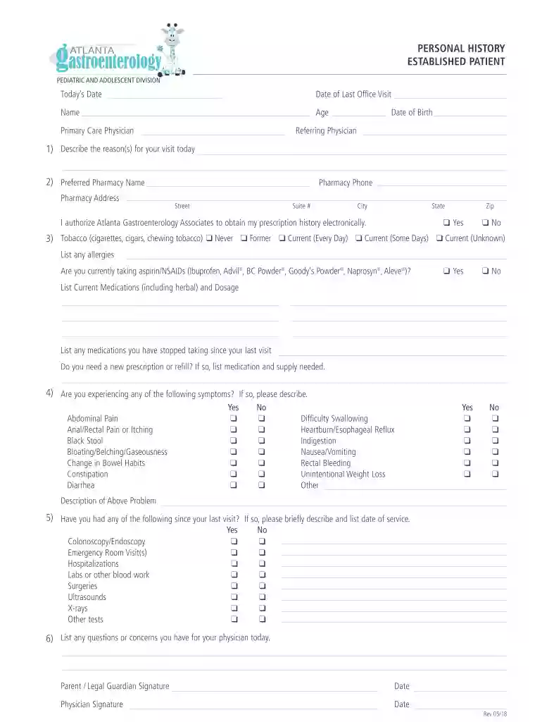Please fill out both sides of this form and bring it with you Preview on Page 1