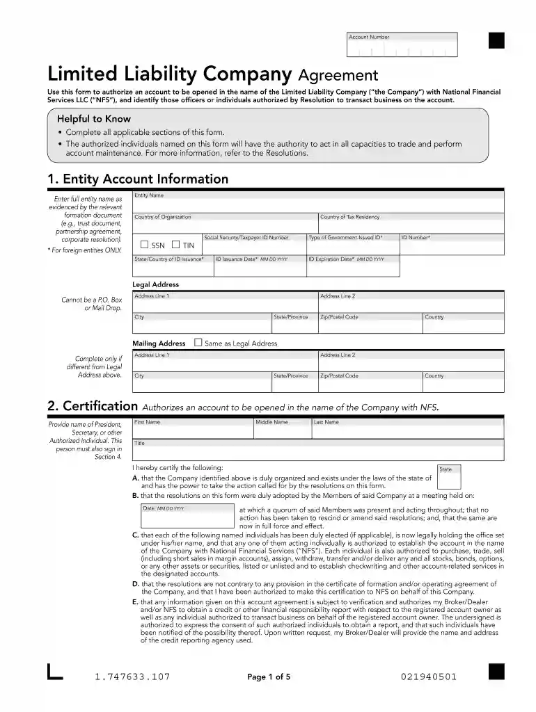 LLC Agreement - Seaport Securities Preview on Page 1