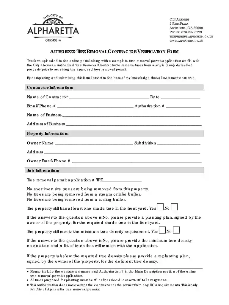 arborist proposal template Preview on Page 1