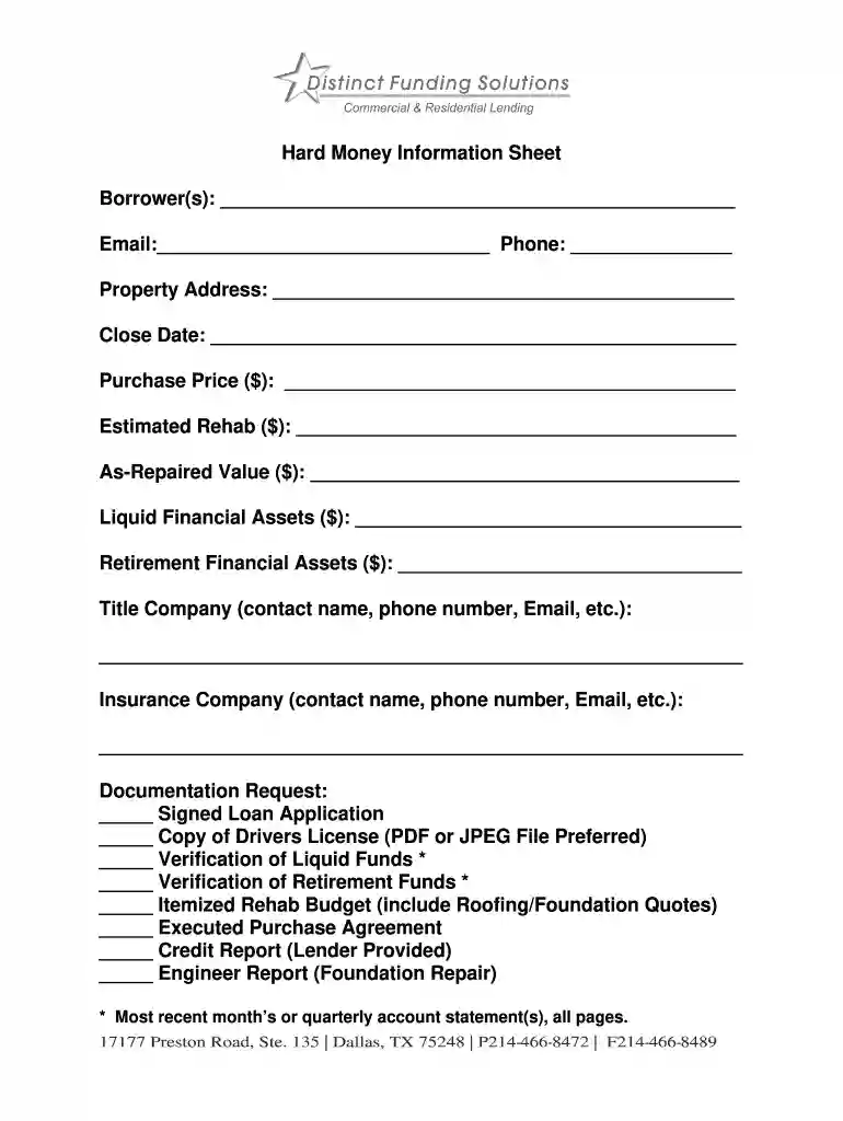 borrowers form Preview on Page 1
