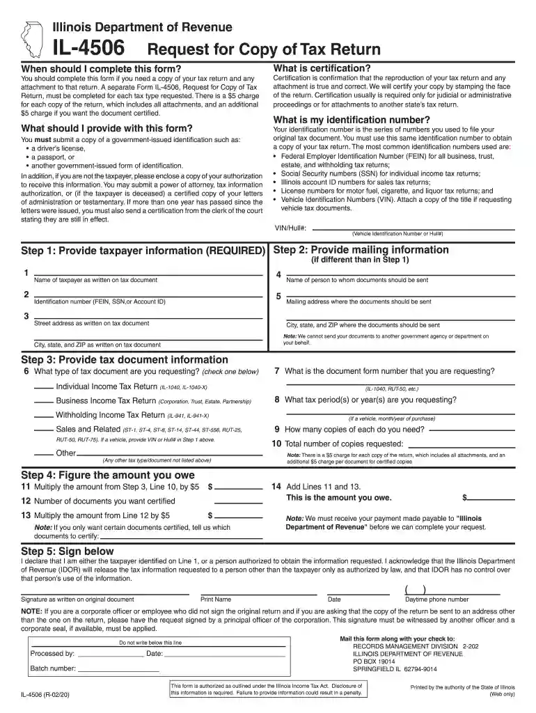 illinois dept of revenue forms Preview on Page 1