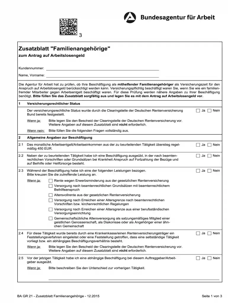 zusatzblatt Preview on Page 1