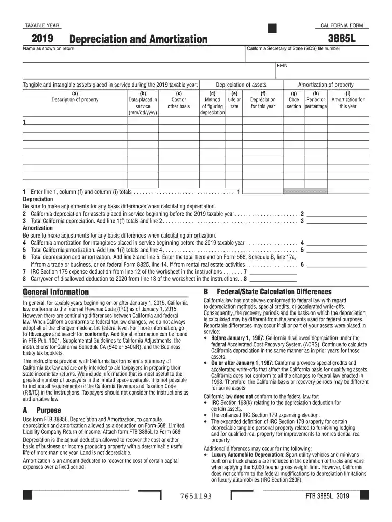 form 3885l Preview on Page 1