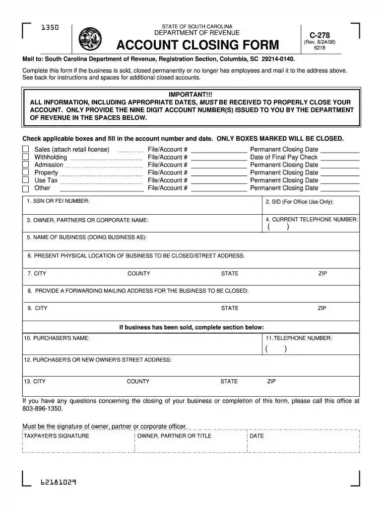 closing form 2008 Preview on Page 1