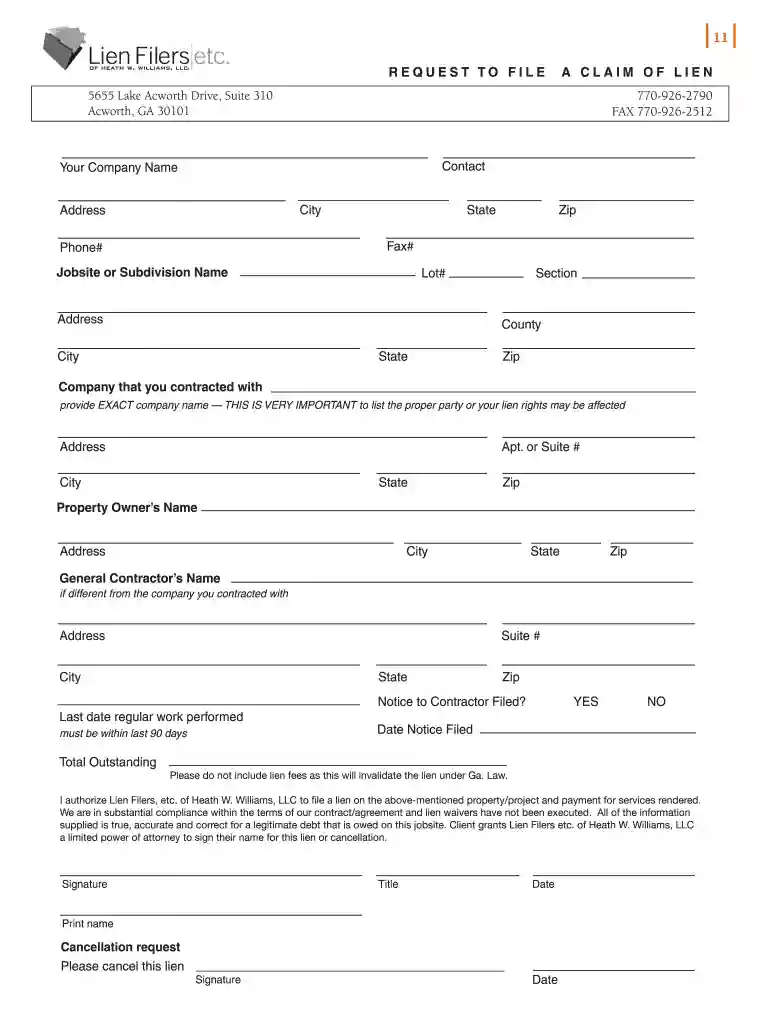 lien filers Preview on Page 1
