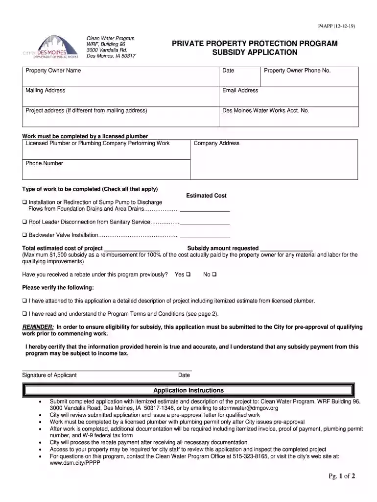 PERSONAL PROPERTY PROTECTION PROGRAM - City of Preview on Page 1
