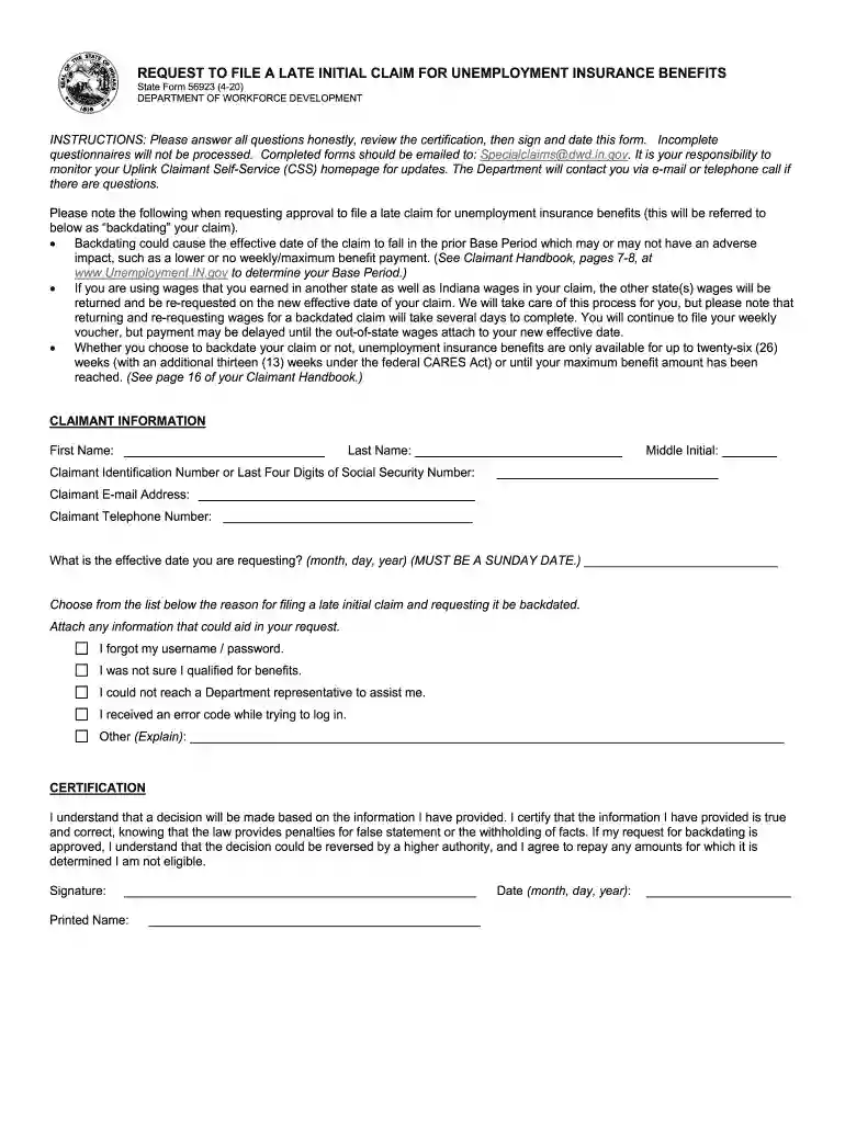 indiana unemployment overpayment forgiveness Preview on Page 1