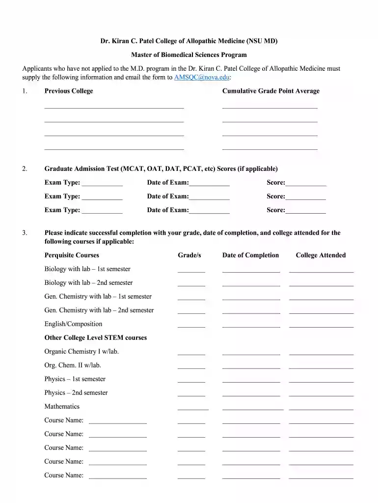 nsu self report form Preview on Page 1