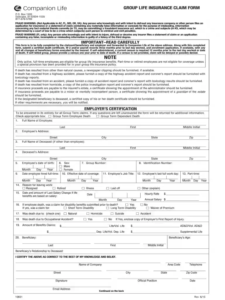 FRAUD WARNING: (Not Applicable in AZ, FL, MD, OR, VA): Any person who knowingly and with intent to d Preview on Page 1