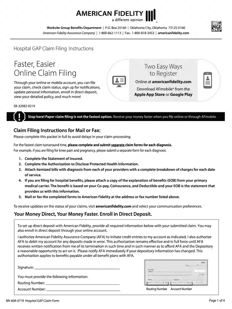 gap form Preview on Page 1