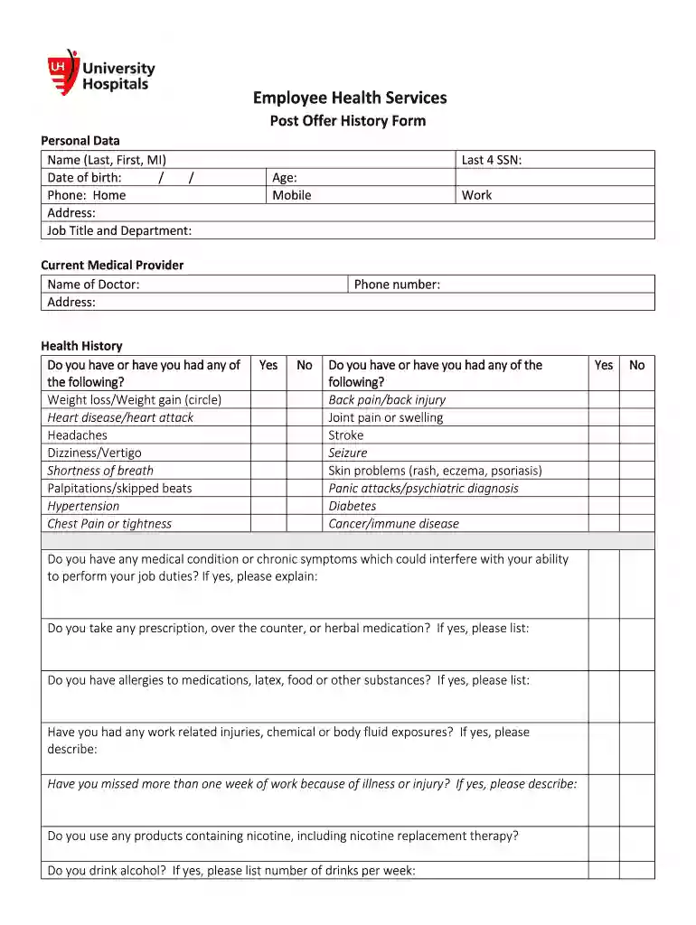 employee health university hospitals Preview on Page 1