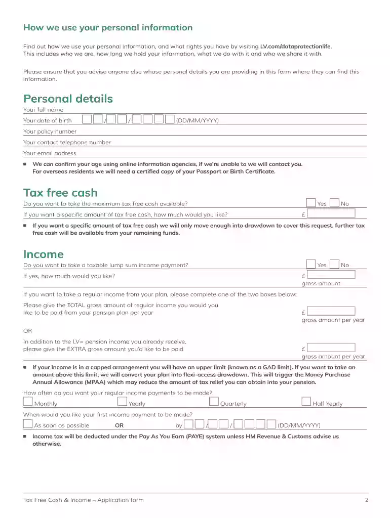 Tax Free Cash and Income - LV Preview on Page 1