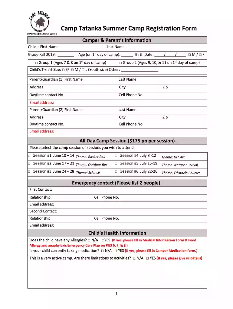 camp tatanka Preview on Page 1