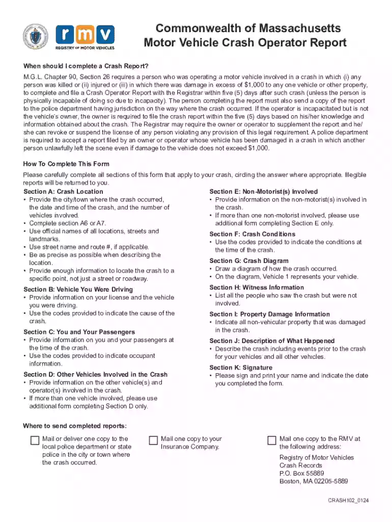 mass rmv accident report Preview on Page 1