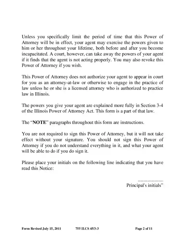 illinois short power attorney property Preview on Page 1
