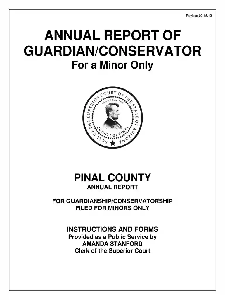 annual guardian pinal blank Preview on Page 1