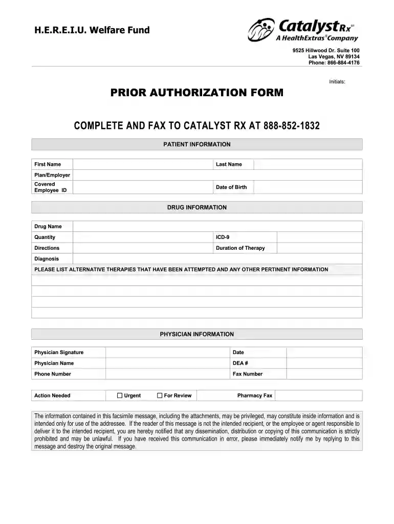 catalyst rx authorization Preview on Page 1