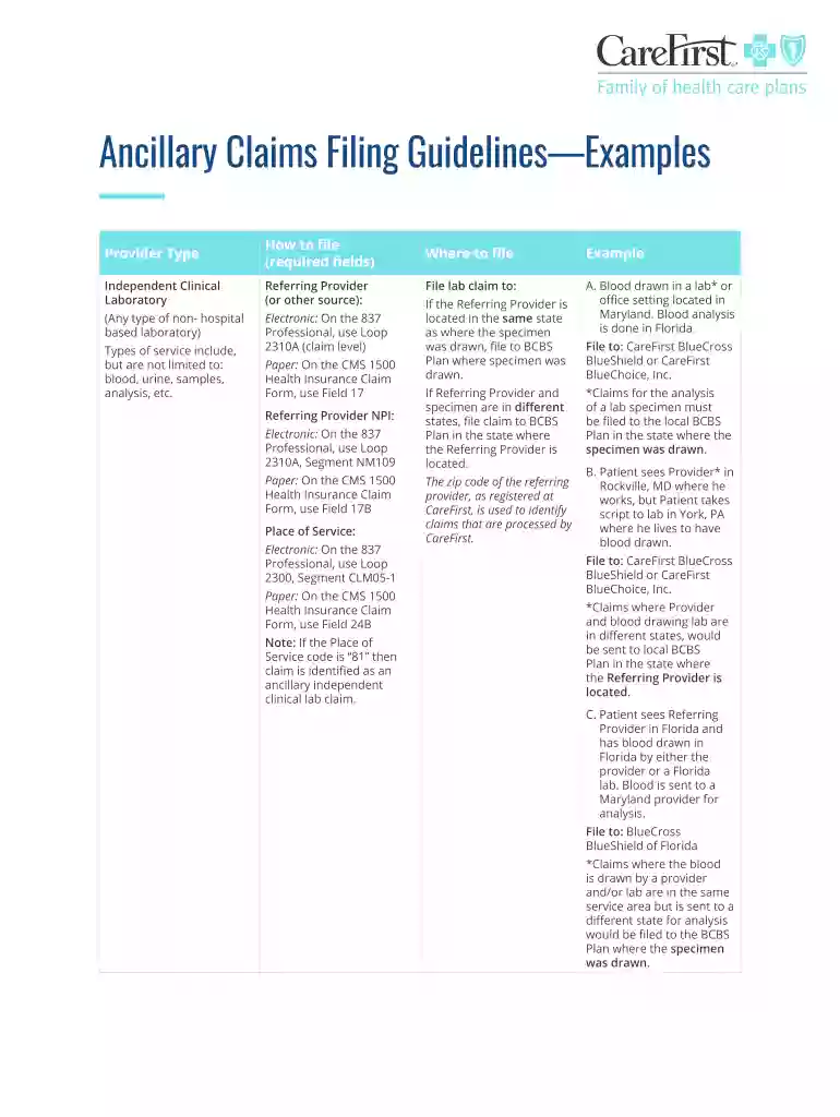 ent carefirst bcbs Preview on Page 1