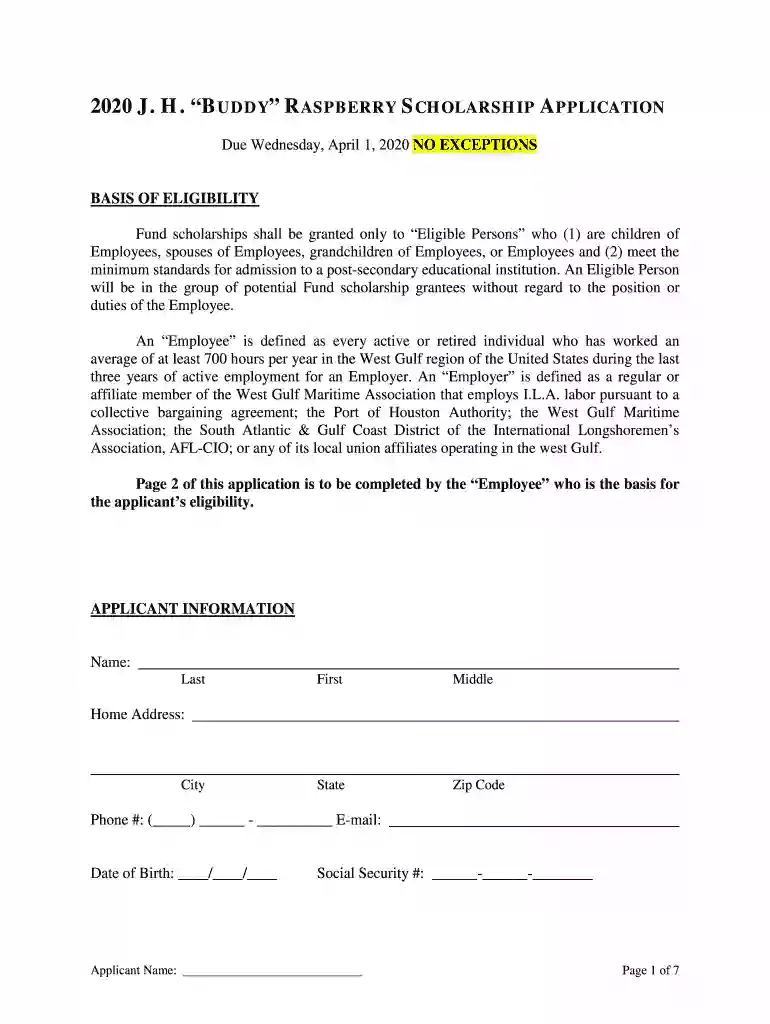 buddy raspberry scholarship 2022 Preview on Page 1