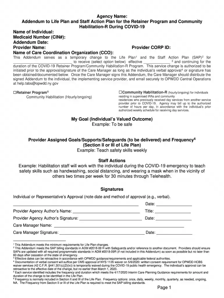 staff action plan opwdd Preview on Page 1