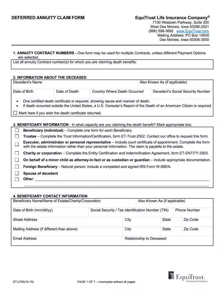 equitrust login Preview on Page 1