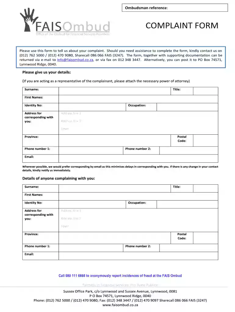 Should you need assistance to complete the form, kindly contact us on Preview on Page 1