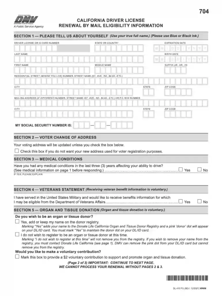 dmv ca gov dlrenewal Preview on Page 1