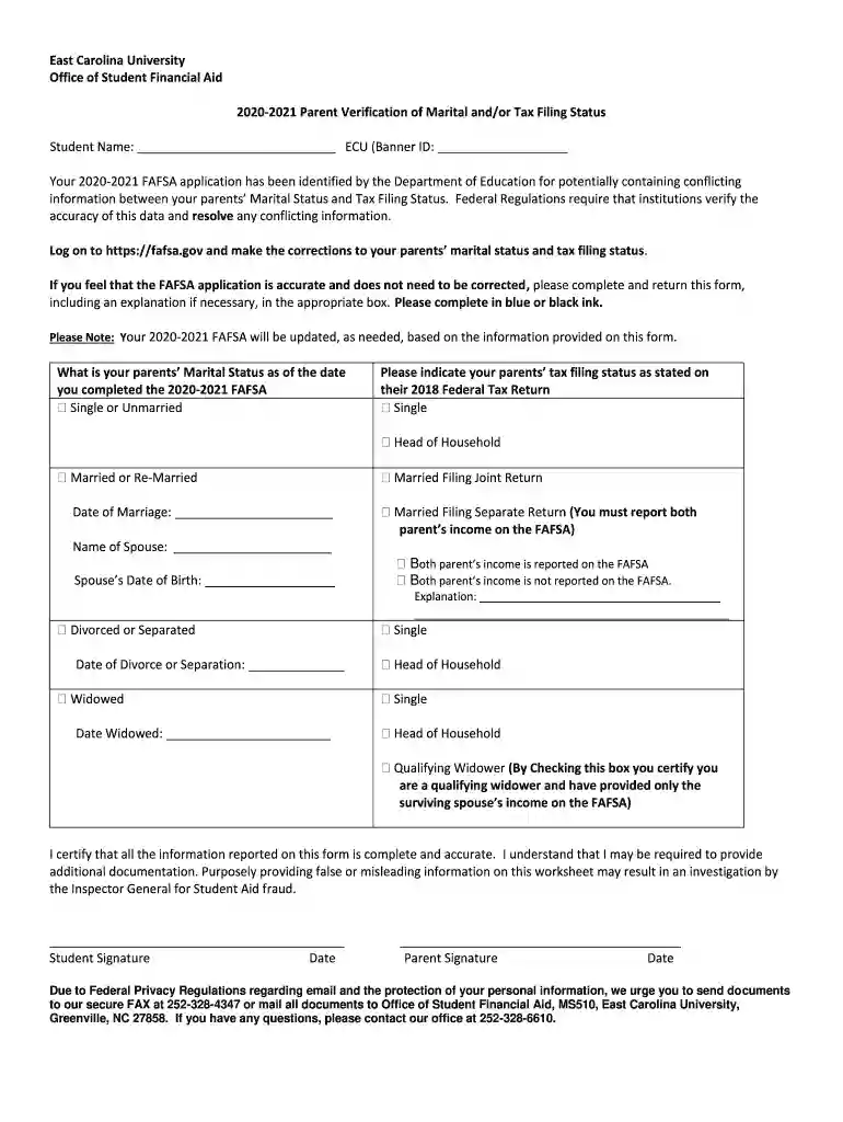 ecu tax form Preview on Page 1