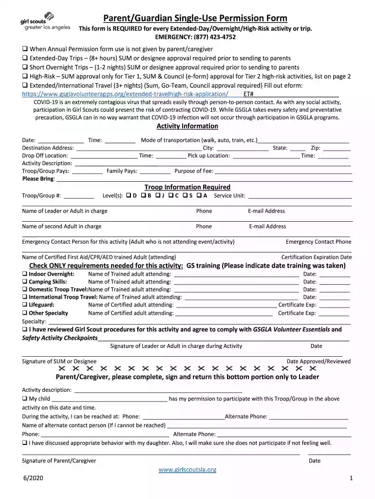 gsgla forms Preview on Page 1