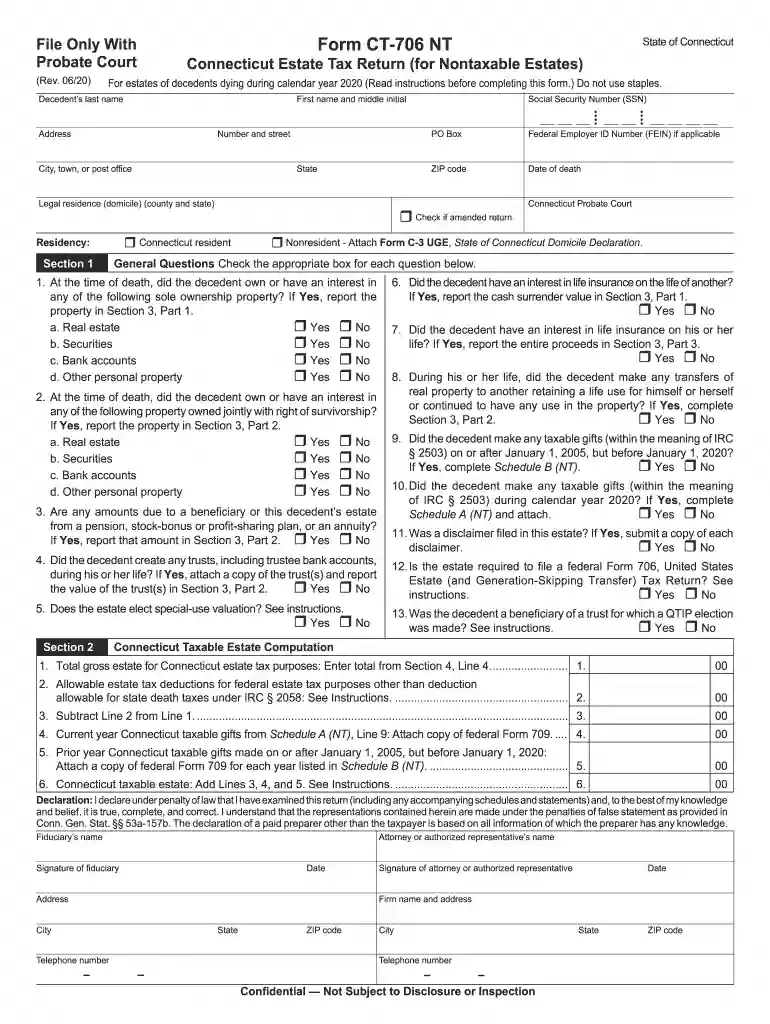 ct 706 nt 2023 Preview on Page 1