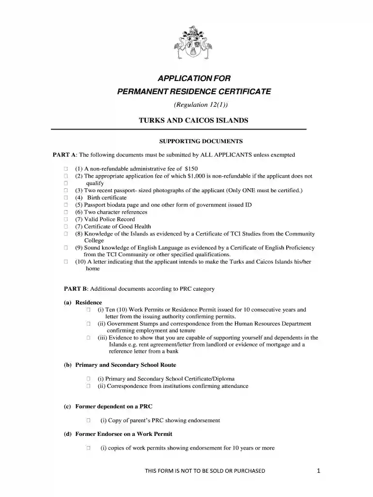 tci naturalization form Preview on Page 1