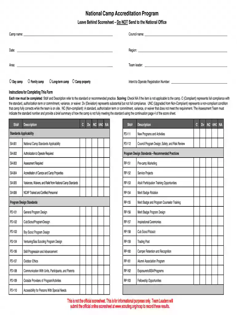 NCAP Score Sheet base3 docx Preview on Page 1