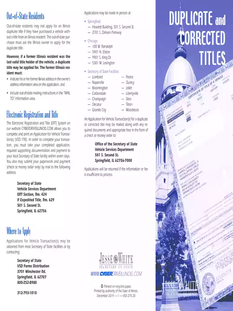 lost title illinois Preview on Page 1